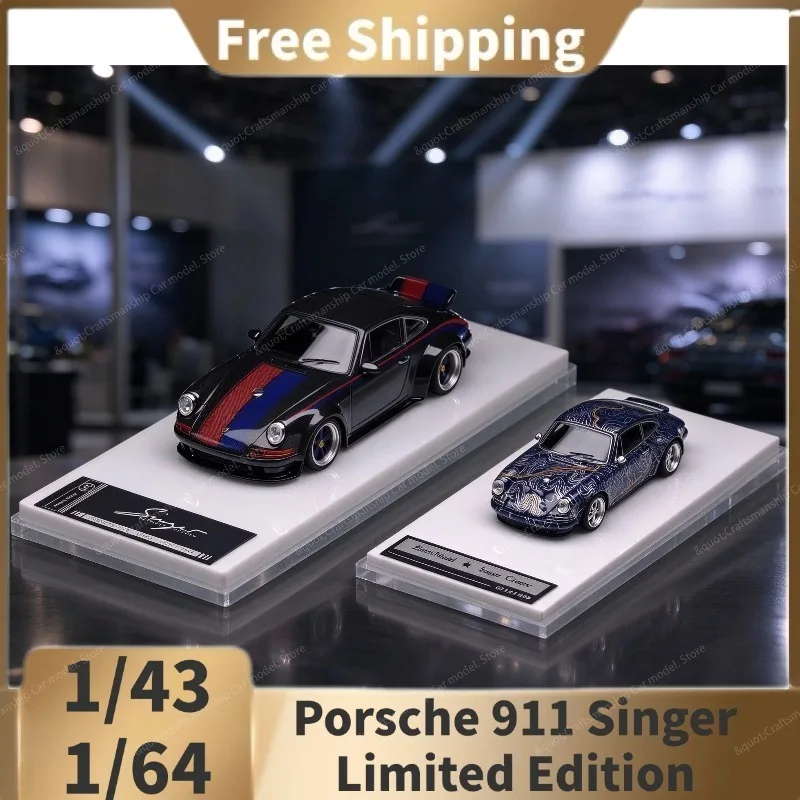 (In Stock)ZM 1:43 911 singer Chengdu HEC Limited Edition alloy car model, for collection and display