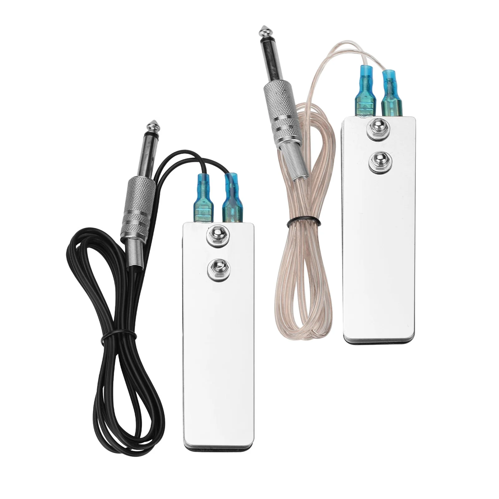 

2Pcs Tattoo Foot Pedal Switch Mini Stainless Steel Build Anti Slip Base 4 Meter Cable for Reliable Power Activation Professional