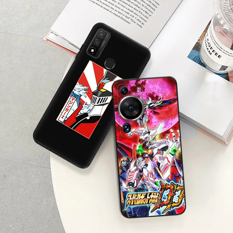 Ultra dünne weiche Hülle für Huawei P40 P30 Lite P20Pro P Smart Moto G200 G30 G31 One Fusion Super Robot Wars schwarze Farbe Rückseite