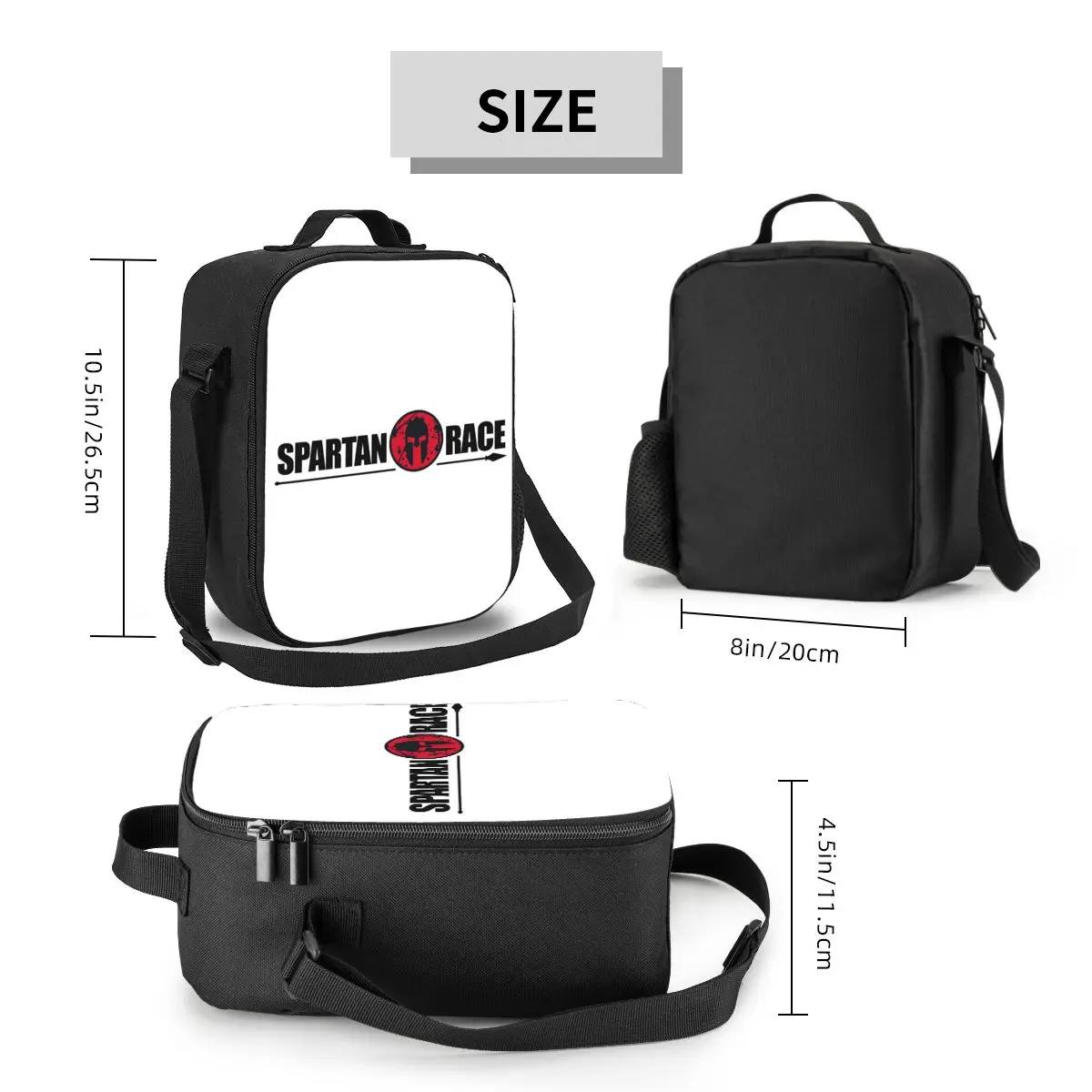 Sparta Spirit Spartan Race Insulated Lunch Bag for School Office Leakproof Cooler Thermal Bento Box Women Children