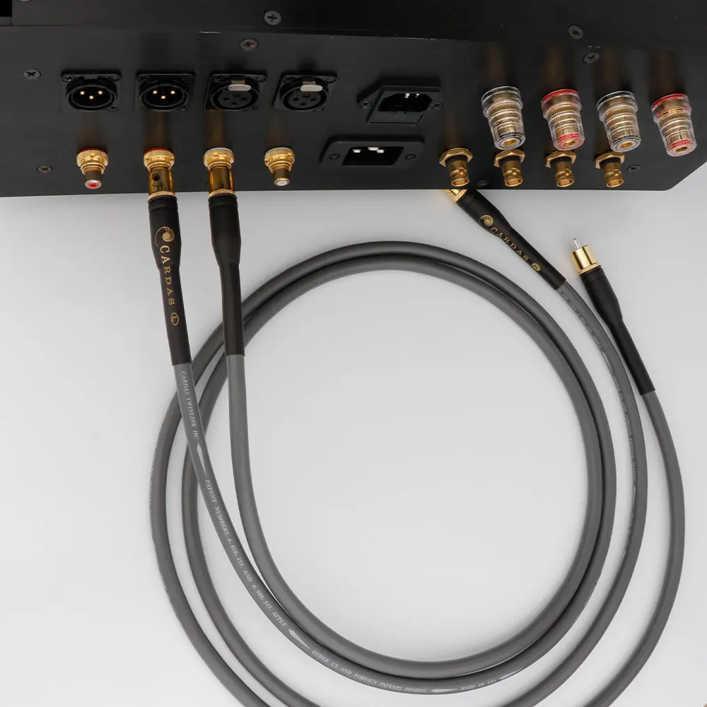 Пара Аудио-кабелей CARDAS RCA TWINLNK IIC, бескислородная медная линия аудио-сигнала OFC с оригинальным позолоченным разъемом RCA, пара