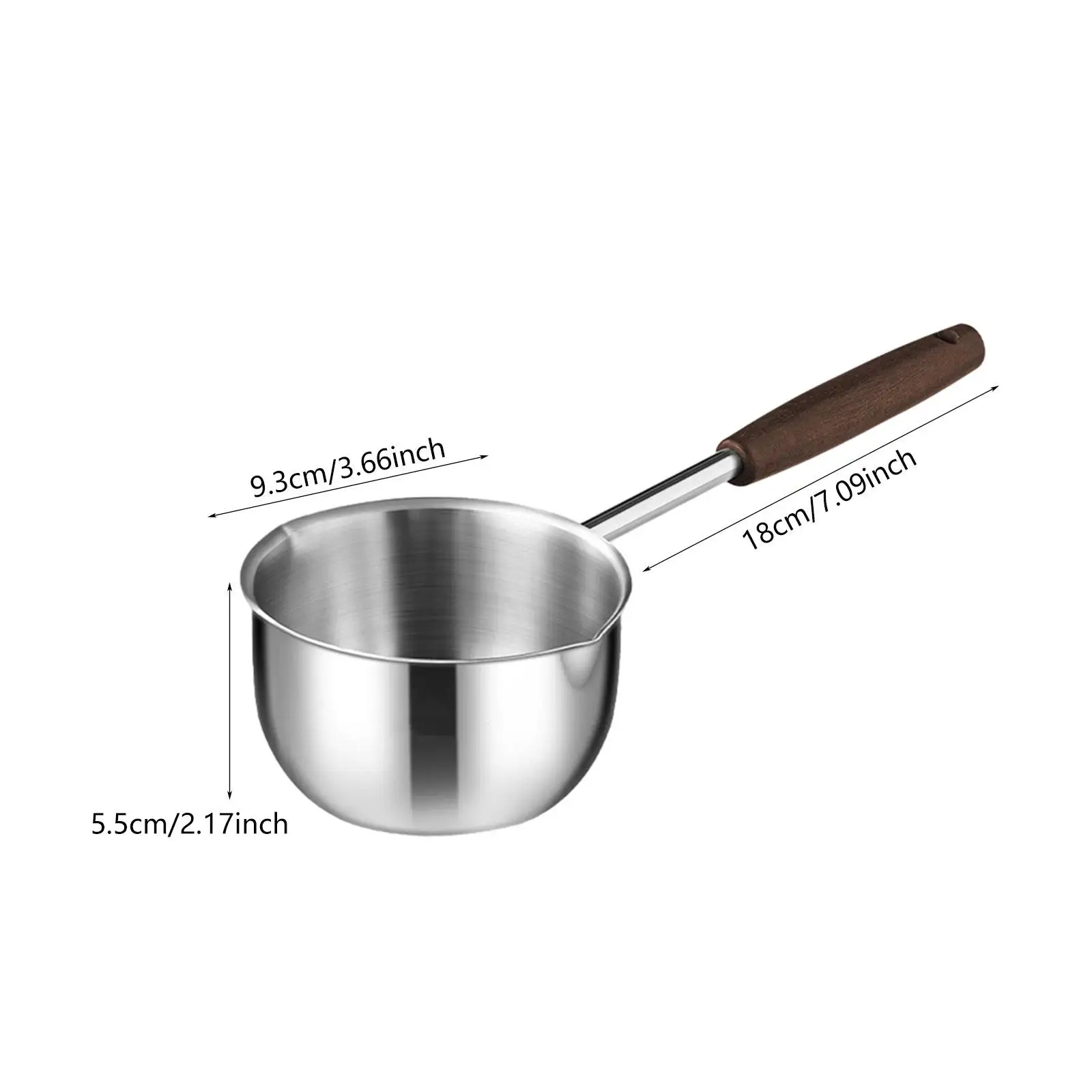 Melt Cooking Hot Oil Pan Keep Easy to Clean Mini Frying Pan Mini Pouring Pot for RV Travel