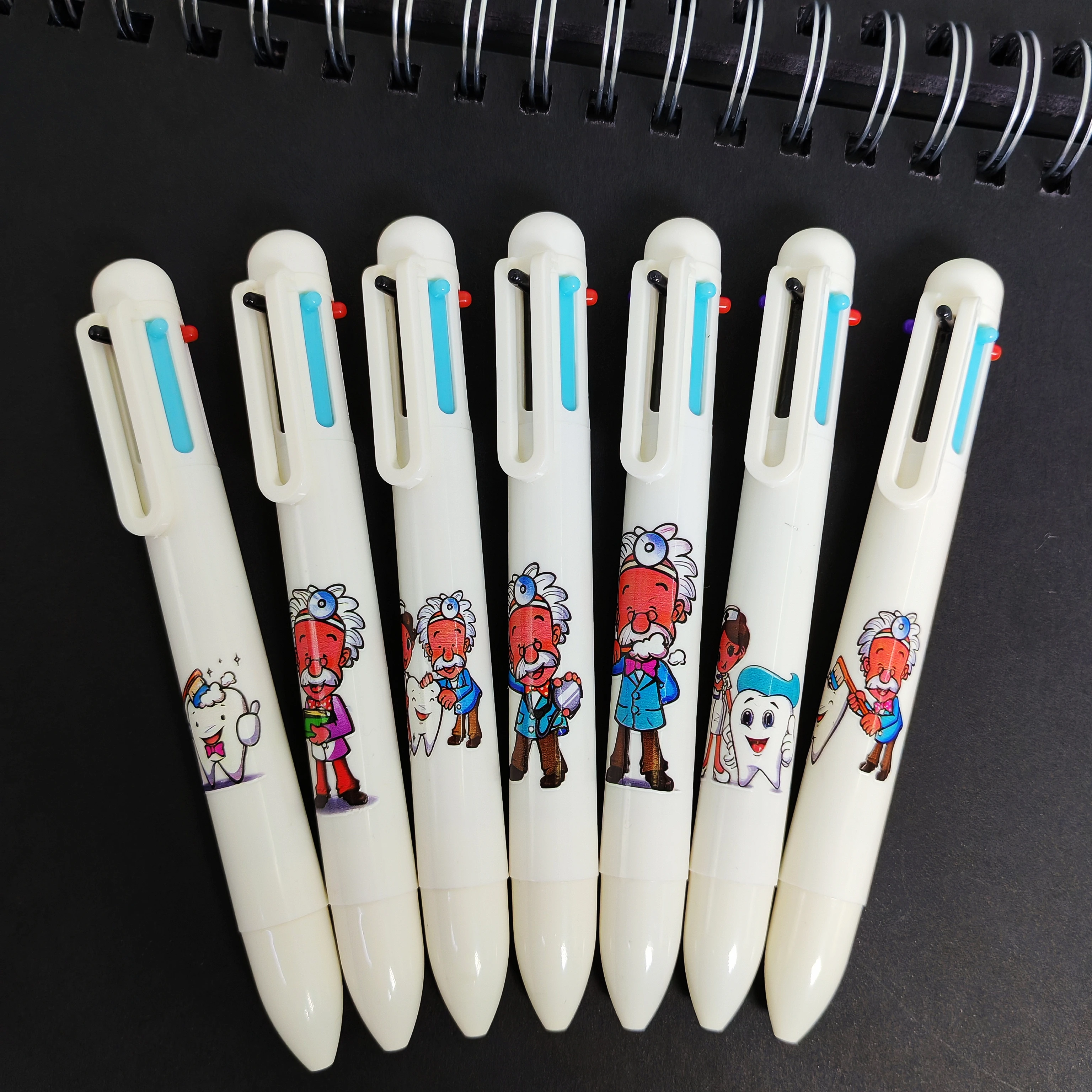 

7PCS/14PCS World Tooth Love Day 6-in-1 ballpoint pen, medical record pen for oral care and teeth