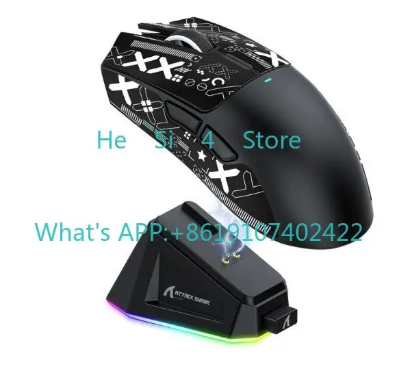 Three-mode Bluetooth wireless mouse with charging seat for e-sports games