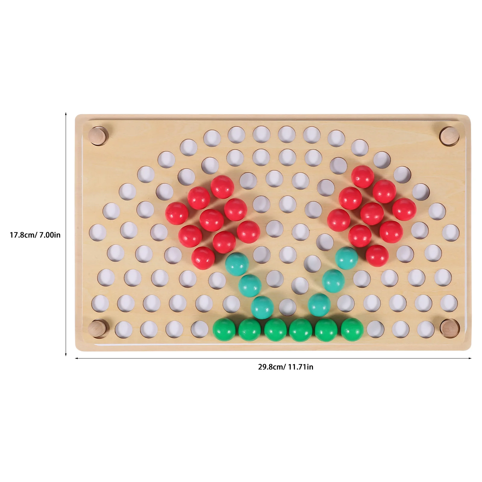Jeu de découpe de perles arc-en-ciel, cartes à motifs d'échiquier, perles colorées, jouet d'apprentissage pour enfants, planche en bois éducative Montessori