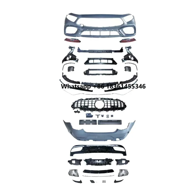 

High Quality Upgrade CLS63 Style BodyKit Diffuser Grille Bumpers Body Kit For Benz CLS W257 C257 CLS350 CLS400 CLS450