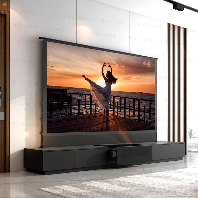

Disheng screen invisible home theater Hisense laser TV integrated cabinet 100 inches