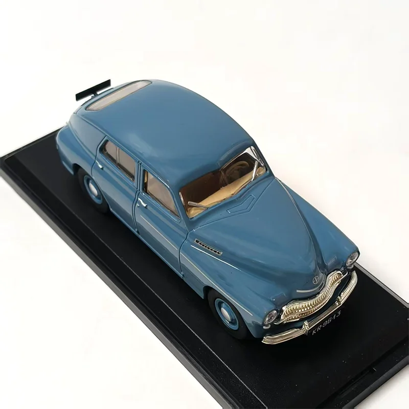 Modelo de Carro Clássico em Liga Metálica Diecast Escala 1:43 Varsóvia - Coleção Estática, Decoração, Lembrança, Presente, Hobby e Brinquedos