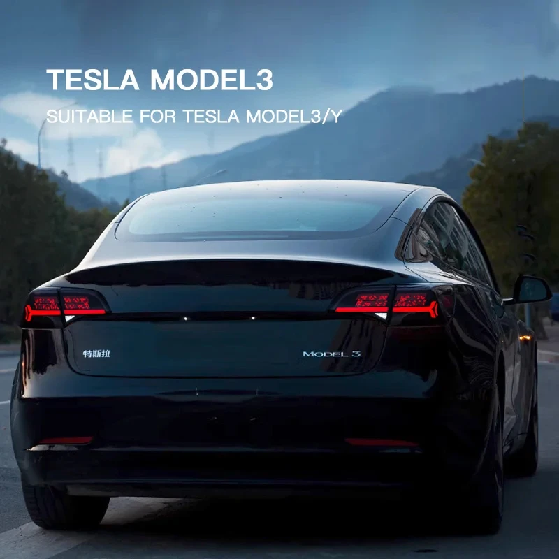 

Автомобильные фары для Tesla Model 3/Y, задние фонари, светодиодный проектор, задние фонари, дневные ходовые огни 2019-2022, автомобильные аксессуары