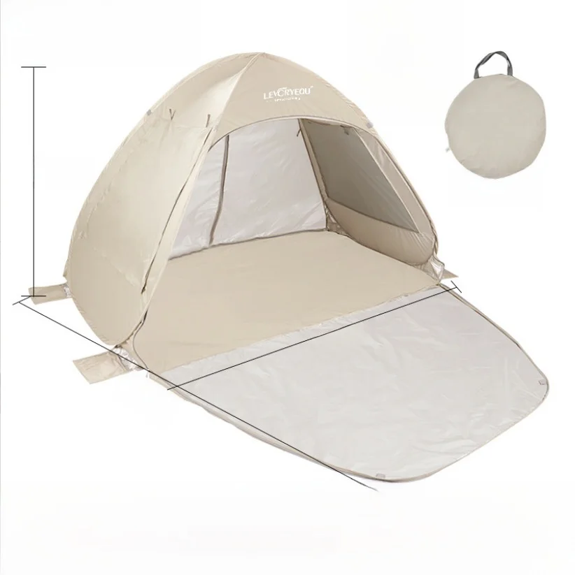 

Beachside Cam Tent Qui Setup Auatic up Simple Sunade Pavilion Seaside Leisure Cool Tent with Double Door And W...