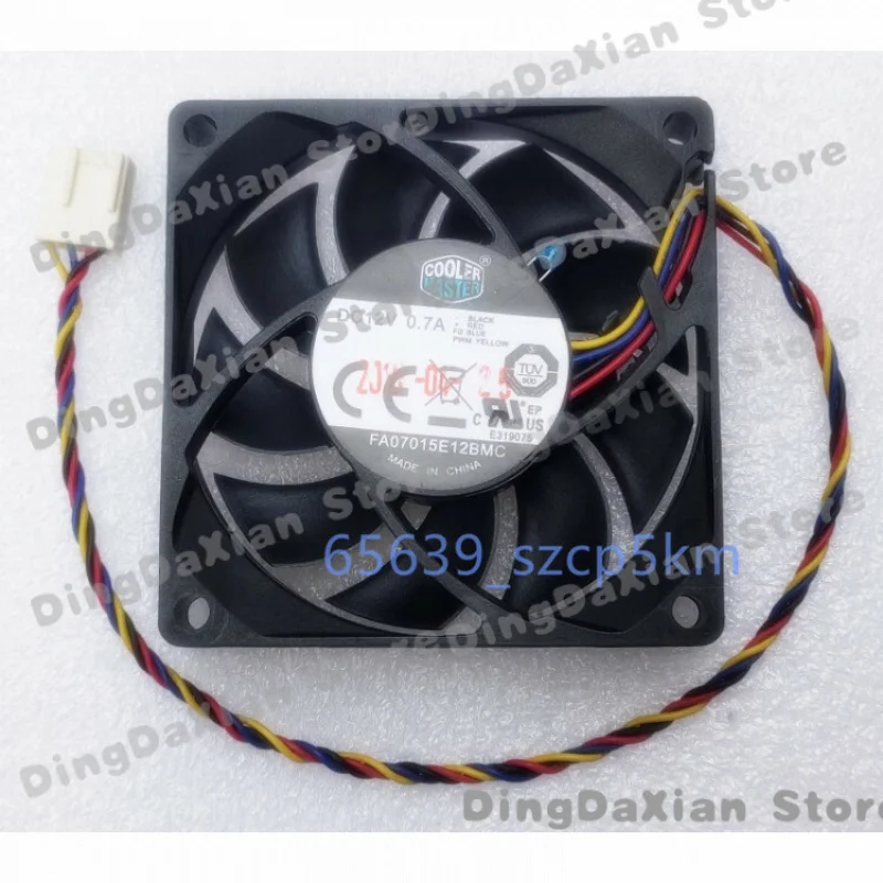 Ventilador de Resfriamento de CPU Cooler Master FA07015E12BMC DC12V 0.7A 4-PIN PWM com Controle de Velocidade