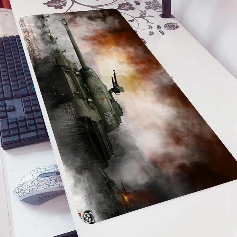 World of Tanks Mouse Pad Gamer Accessories Mause Pad Anime Mousepad Playmat Desk Mat Rubber Non-slip XXL Mausepad Mouse Mat