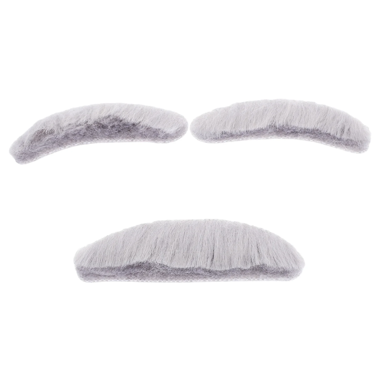 Fake Beard Props Grey Mustache Costume Accessory Halloween Party Supplies Carnival Cosplay Dense Beards Soft Safe Skin Friendly