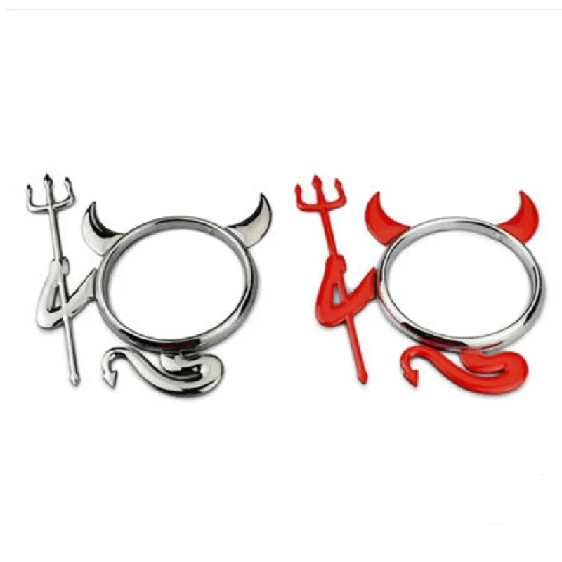 ملصقات سيارة ثلاثية الأبعاد الشيطان ملصقات سيارة معدلة الشيطان التصميم شعار السيارات شعار الشارات البلاستيكية الديكور تصفيف السيارة اكسسوارات السيارات #5