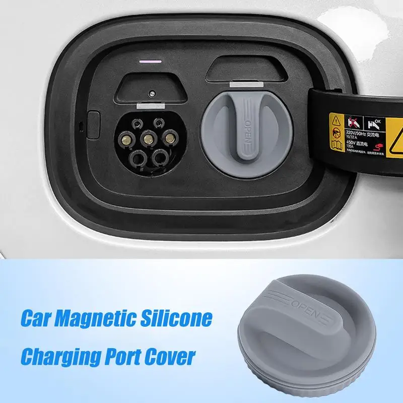 Charging Port Lid Charging Port Cover Charger Plug Lid Dustproof Outdoor EV Charger Cover Waterproof Charging Equipment For