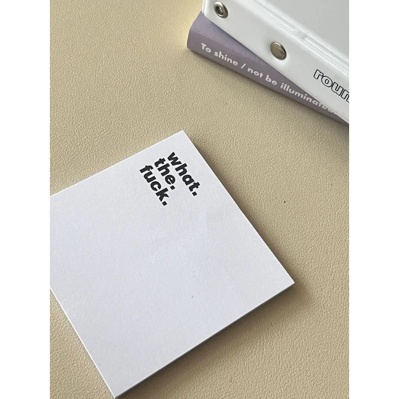Novel Fun Creative Sticky Notes Stylish Memo Pad Trendy Stationery Gift Idea for Birthday Holiday Office & Daily Use Presents