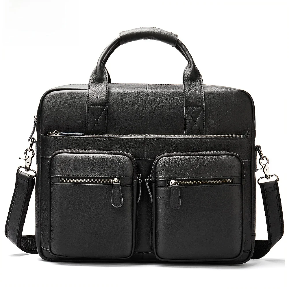 

Genuine Leather Men's Handbag Briease Crossbody Bag for Commuting And Busin Original Design Large Capaci