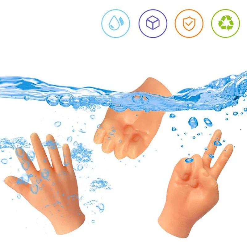 Mini-Hände Modellpuppen Winzige Hände Katzenmassagegerät Miniaturspielzeug Handschuhe Fingerhandschuhe Kleiner Finger Interaktives Katzenspielzeug – Detail 7