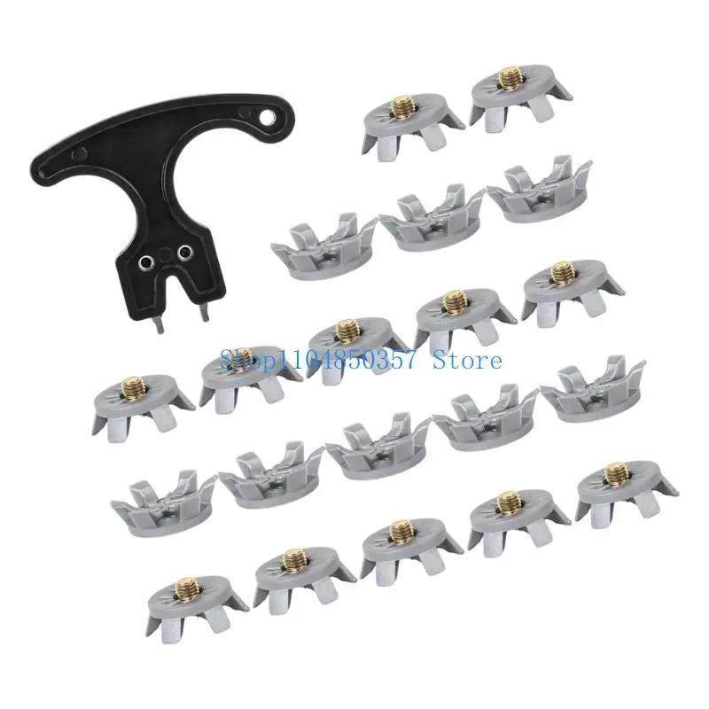 5asd 21lots Light weight Golf Shoe Spikes Waterproofed Golf Shoe Spikes Replacement