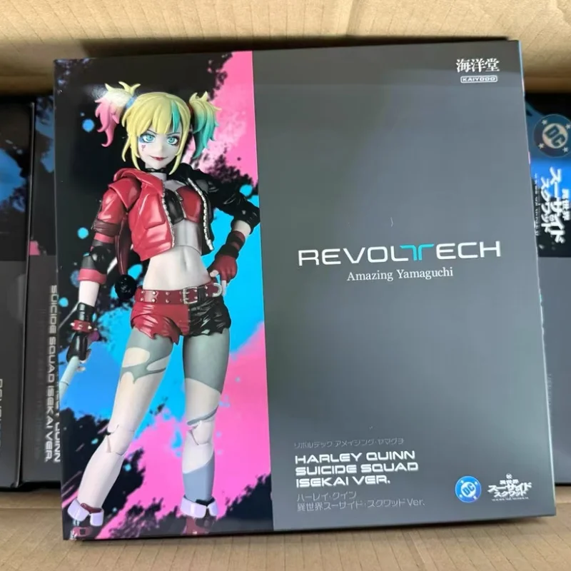 

Оригинальная коллекционная фигурка Revoltech Amazing Yamaguchi Харли Квинн, подвижная модель, Отряд самоубийц, игрушка-подарок в стиле Isekai
