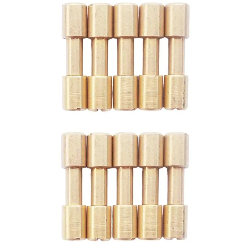 

A34R DIY-заклепки для рукояток ножей, 25 мм, латунные болты-заклепки для ножей EDC (упаковка из 10 шт.)