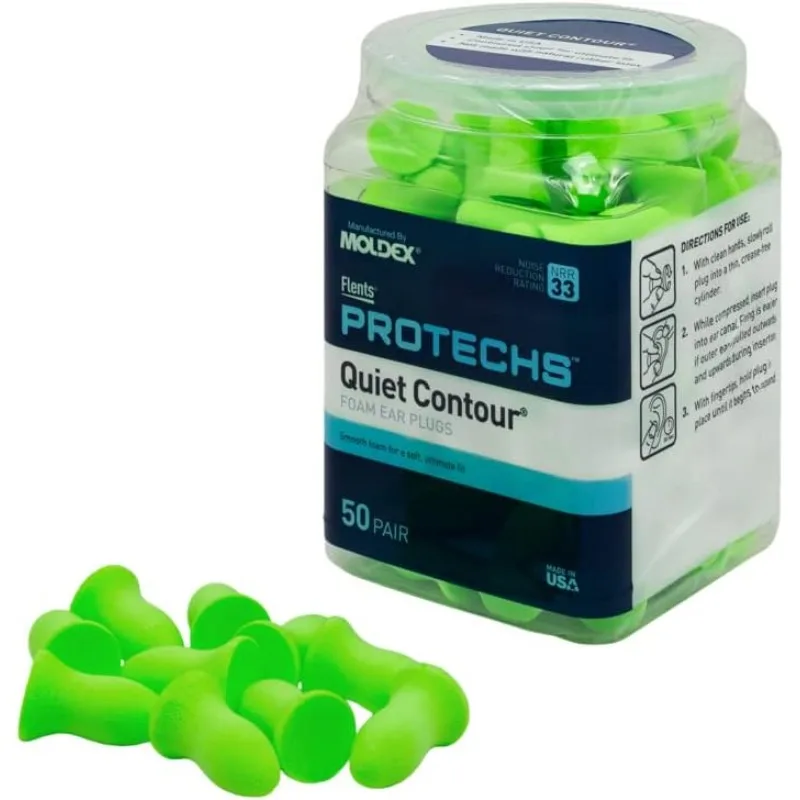 

Flents Protechs Foam Ear Plugs, 50 Pair for Sleeping, Snoring, Loud Noise, Traveling, Concerts, Construction, Studying, Work, Sh