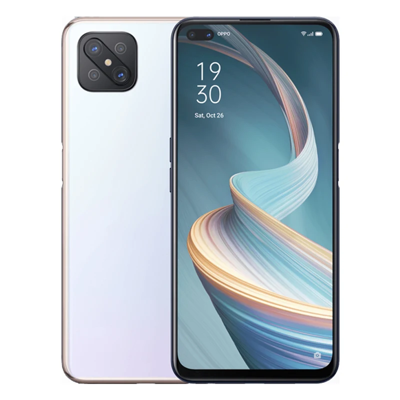 OPPO-Smartphone Reno4 Z 5G, micrologiciel global, taux de rafraîchissement de 120Hz, 4 Go + 128 Go, batterie 6.57 ", 4000mAh, appareil photo principal 48MP + 16MP