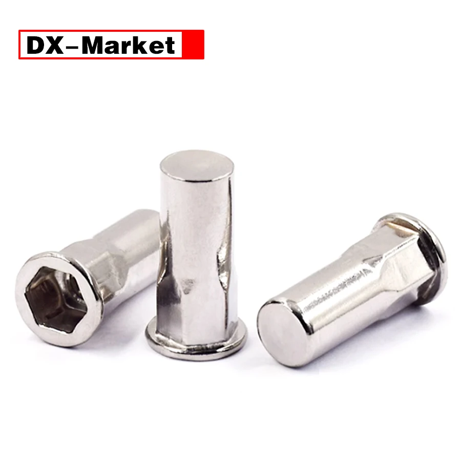 Close End Rivet Nut ,304/316 Stainless Steel Flat Head Semi-hex Rivet Nut  ,K014