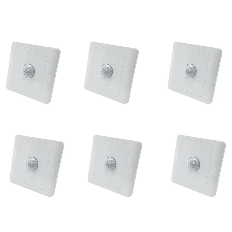 

【Hot Cake】6X PIR Infrared Motion Sensor Switch 220V Auto Control LED Lamp Lighting Switch Smart Body Induction Detector