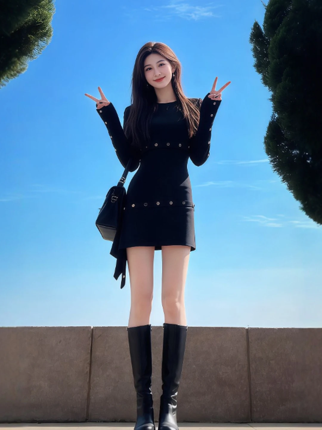 

Корейская юбка-карандаш Slim Fit с высокой талией, длинная, весенняя, модная, нежная, повседневная, деловая женская одежда