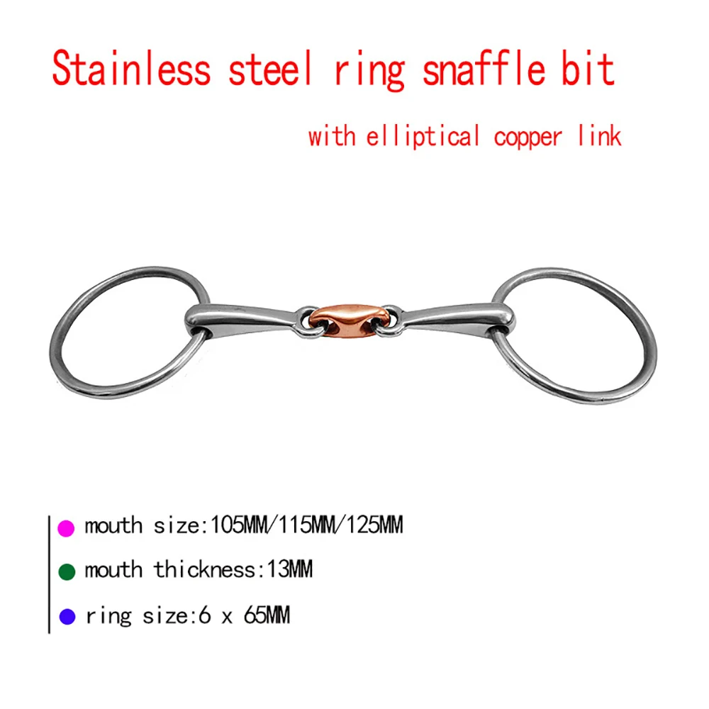 Outdoor Snaffle Bit Durable Portable Training Accessories Loose Ring Equestrian Supplies Mini Stainless Steel Horse Equipment