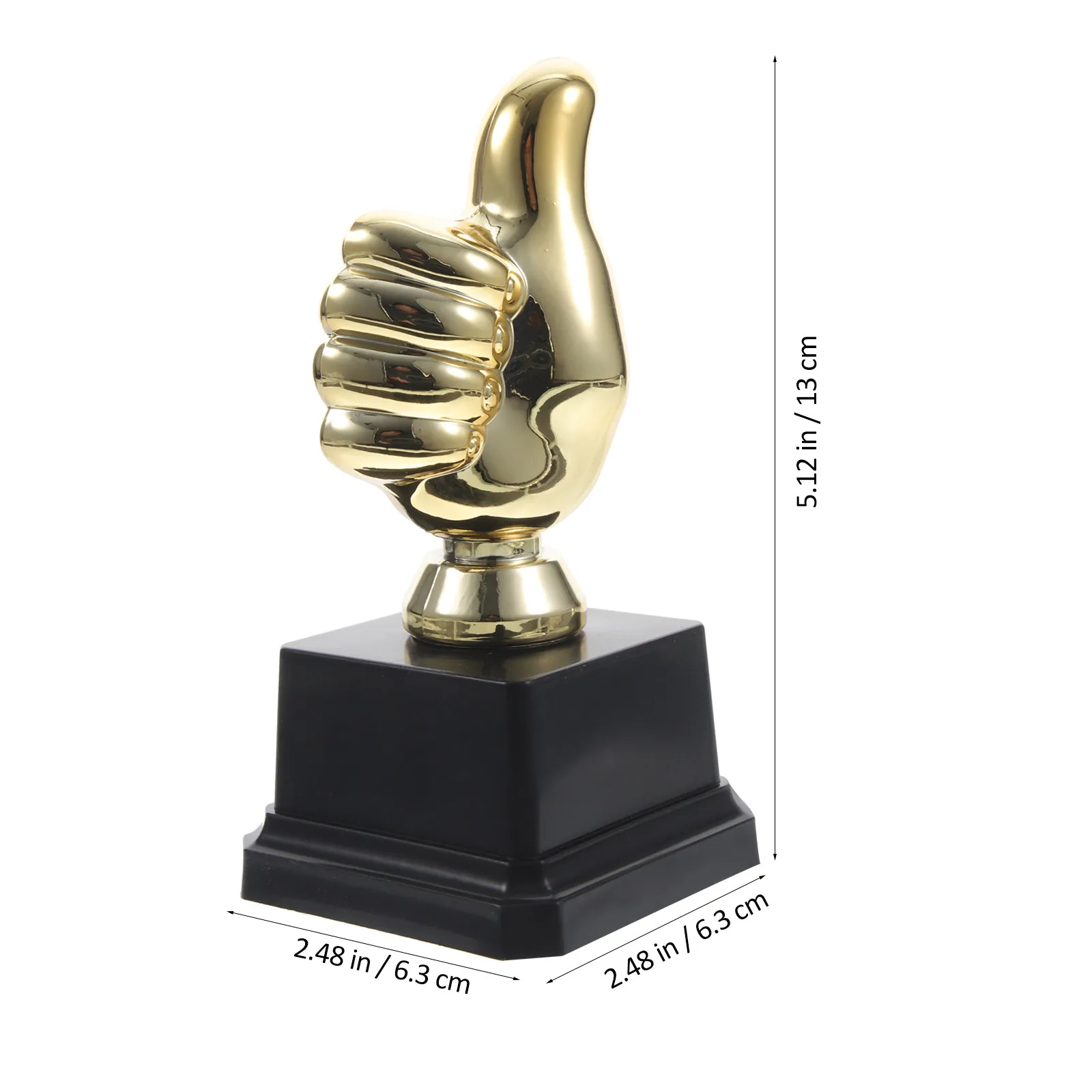 8Pcs Gold Plastic Trophy for Sport Events Classroom Awards Cheer Team Gifts Decor Trophies Trophy Team Gifts Unisex Toy Trophies