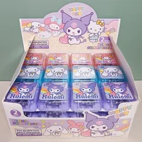 48 Uds sacapuntas Kuromi Melody estudiante lápiz de 2 agujeros Cinnamoroll sacapuntas papelería útiles escolares para estudiantes regalo Kawaii