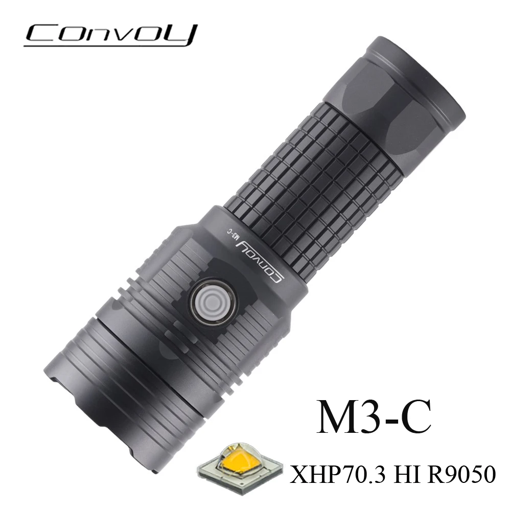 

Flashlight Convoy M3-C Rechargeable Torch with XHP70.3 Hi R9050 Linterna Led 26650 High Power Type-C Flash Light Lanterna