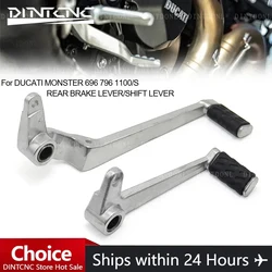 Gear Shift Lever Rear Foot Brake Right Pedal For DUCATI Monster 696 796 1100/S Motorcycle Accessories Clutch Shifter Left Rod