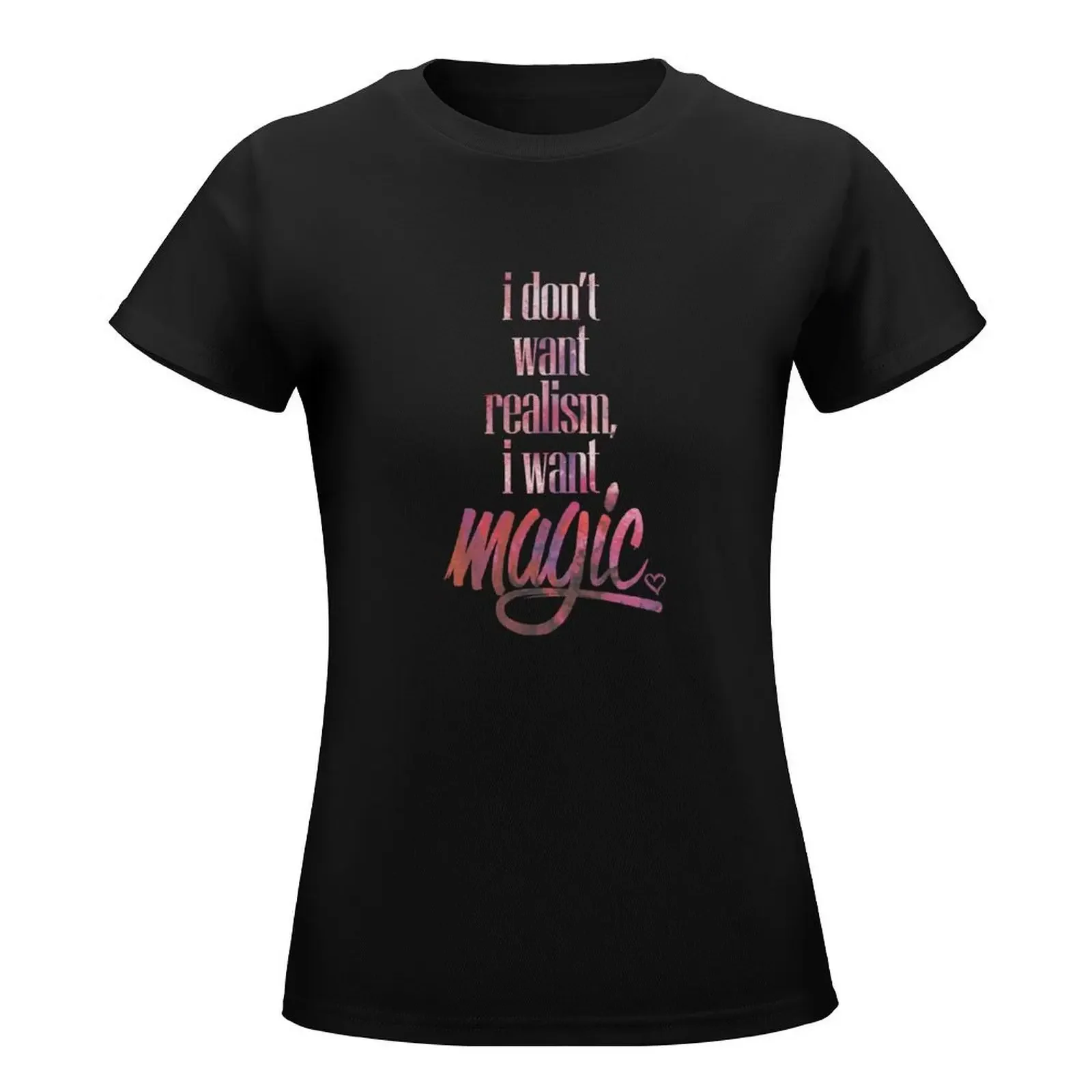 I Want Magic T-Shirt korean fashion vintage clothes shirts graphic tees animal print shirt for girls Woman clothing