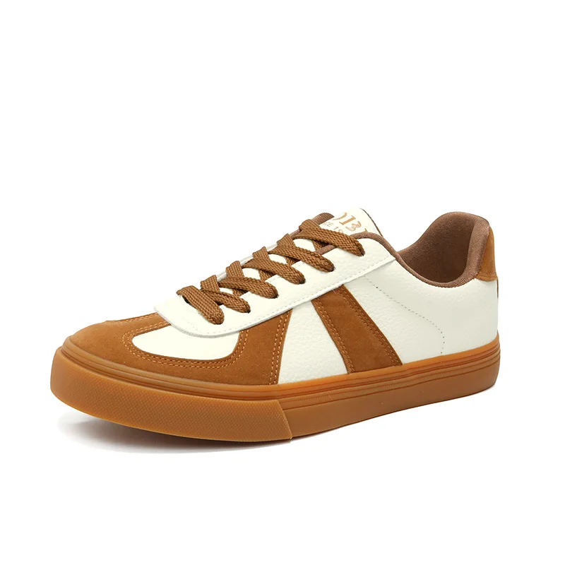 

VIPOL Мужские туфли из матовой кожи, мужские туфли на плоской подошве, немецкие тренировочные туфли на шнуровке с низким вырезом