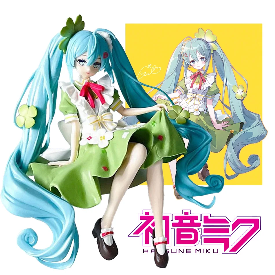 2026 Anime-Merchandise Hatsune Miku 15cm Noodle Stopper Actionfigur PVC Niedliches Handgefertigtes PVC-Modell Dekorationen Süße Weihnachtsgeschenke