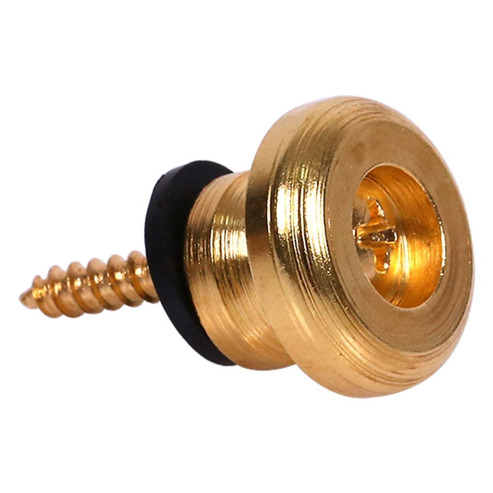 6 stuks gitaarbandsloten koperen metalen antislipgespen veilig voor vervangingsset voor elektrisch-akoestische basgitaar