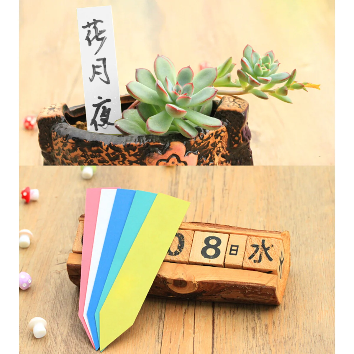 

100pcs Garden Plant Labels White 2X10Cm Durable Plastic Markers Uv Resistant Reusable Matte Finish For Plant Tags Nursery Stakes