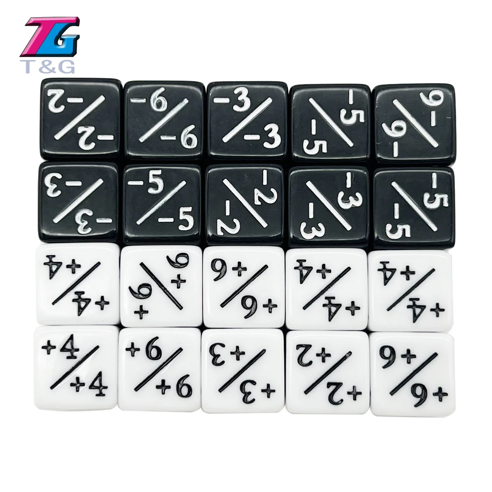 6-Sided Fraction Dice for Children, Math Teaching Toys, Compatible with Math, 10 PCs