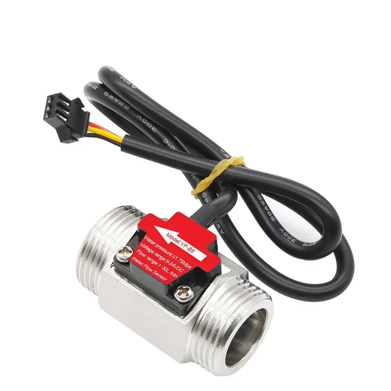 

1/2" 3/4" 1" 2" DC 5-18V Water Flow Sensor Stainless Steel Flow Sensor Water Control Liquid Sensor Switch