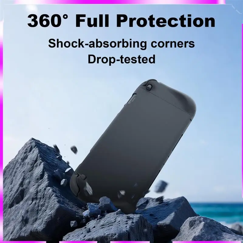 N98R For Joy-Con Grip Cover With Protective Silicone Case For Nintendo Switch 2, Split Design, Anti-Scratch, Shock-Absorption