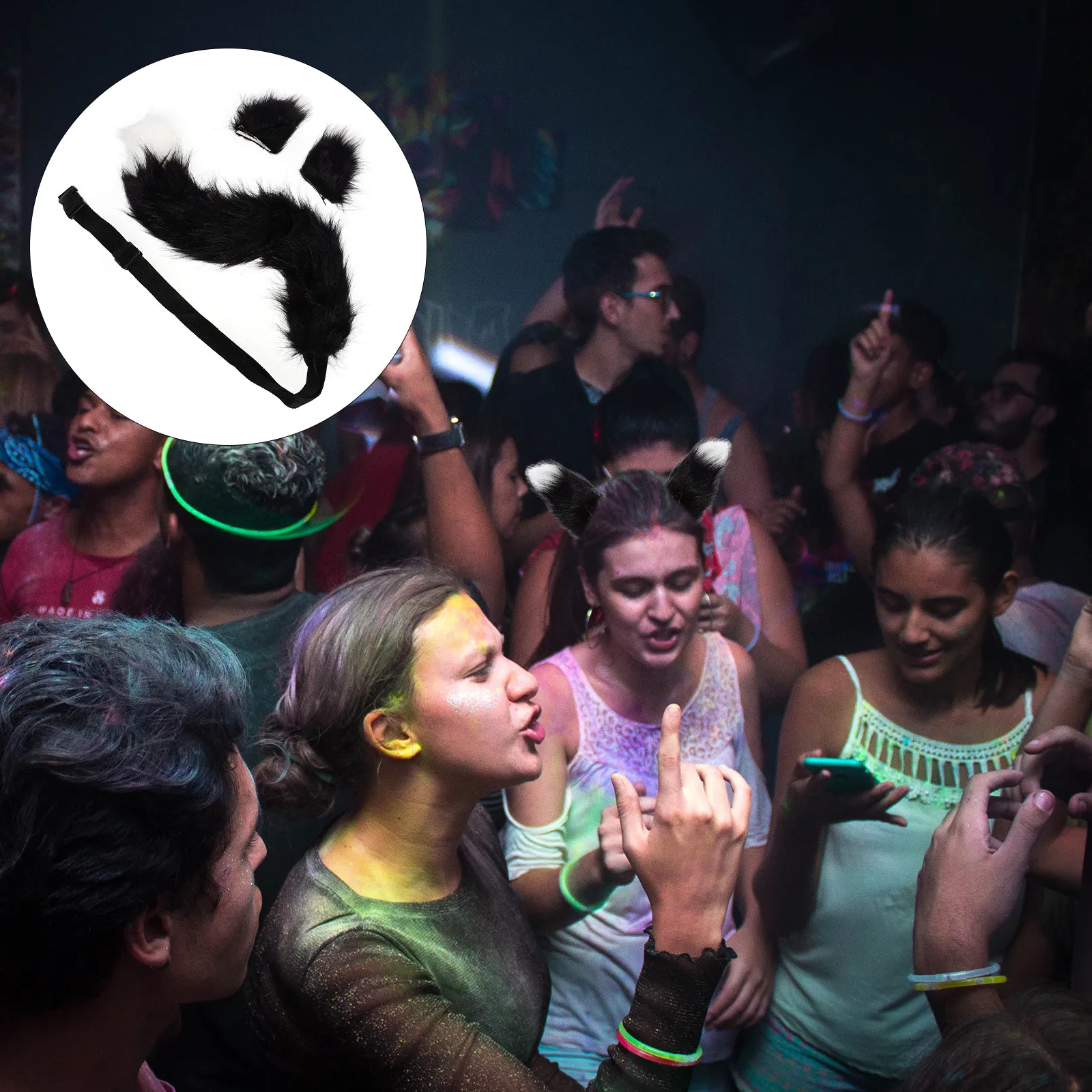 

Набор: заколки для волос в виде лисьих ушей и хвоста, милые украшения для вечеринок, декоративные заколки для косплея, очаровательные аксессуары для волос