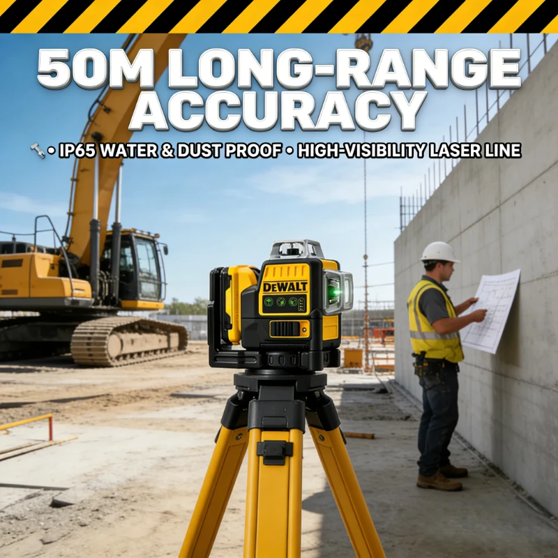 

Лазерный нивелир DEWALT 20V MAX с 3 зелеными линиями 360°, самовыравнивающийся, с длительным временем работы, профессиональный инструмент для разметки и выравнивания на стройплощадке