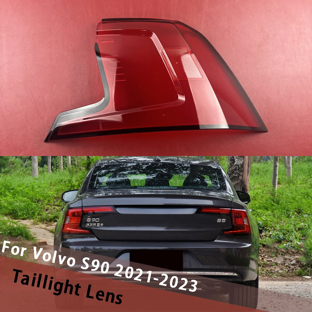 

For Volvo S90 2021 2022 2023 Outside Taillight Shell Rear Tail Light Lamp Cover Replace Original Lampshade Taillamp Housing