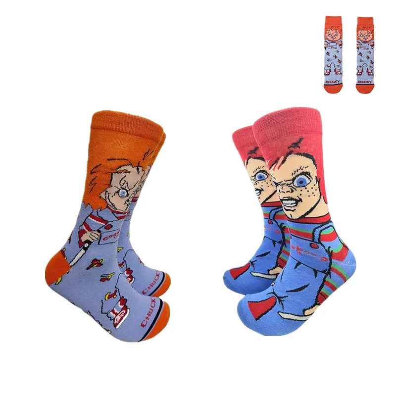 

Anime Chucky Men Women Stocking Good Guys Cosplay Cartoon Funny Sports Novelty Socks Christmas Festival