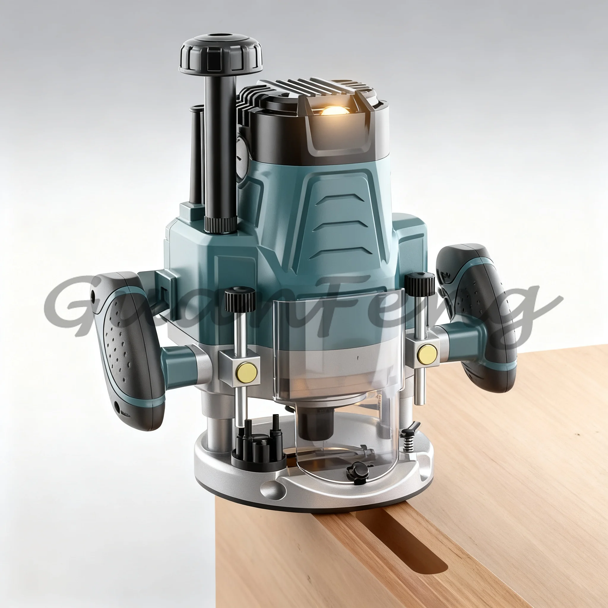2200W Woodworking Plunge Router Combination Kit Electric Wood Carving Machine Handheld Edge Trimmer Wood Milling Tool