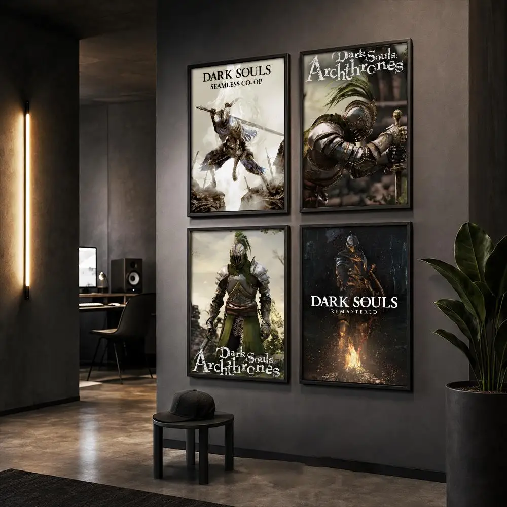 Cool Video Game D-Dark Souls Poster HD Home Wall Stickers House Hallway Living Room Bedroom Bar Office Decor Art Prints