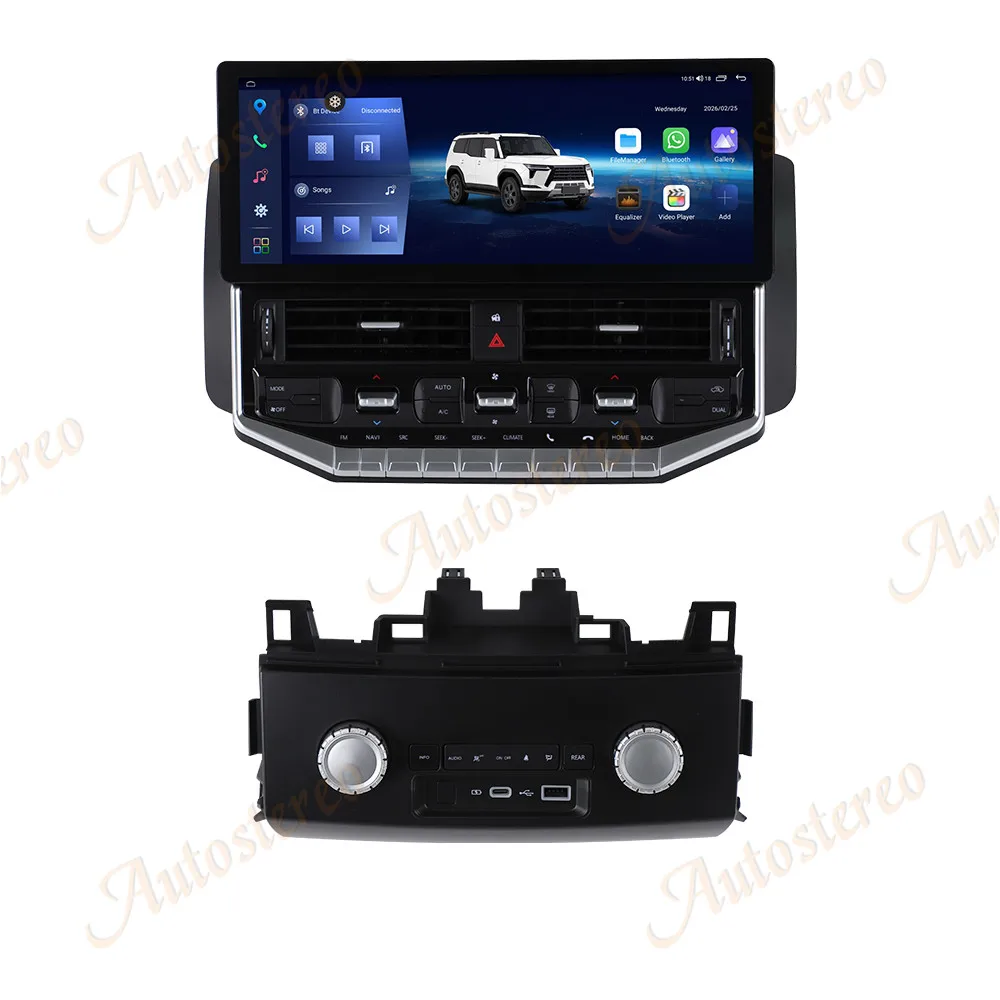 15.9 Inch Car Screen Android Radio Carplay GPS Navigation for TOYOTA LAND CRUISER LC200 2008-2015 Head Unit Multimedia Player